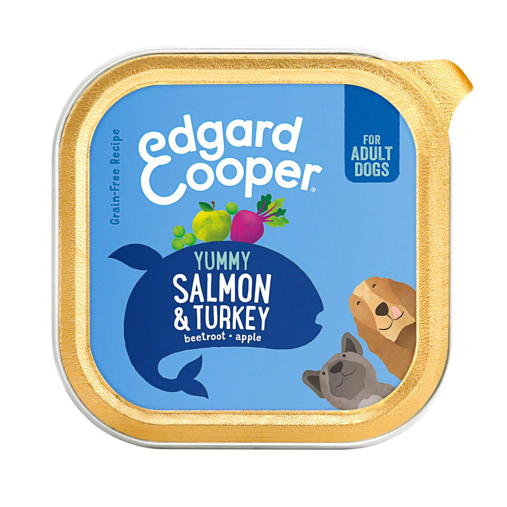 Edgard & Cooper Adult - Salmone e Tacchino - Vaschetta
