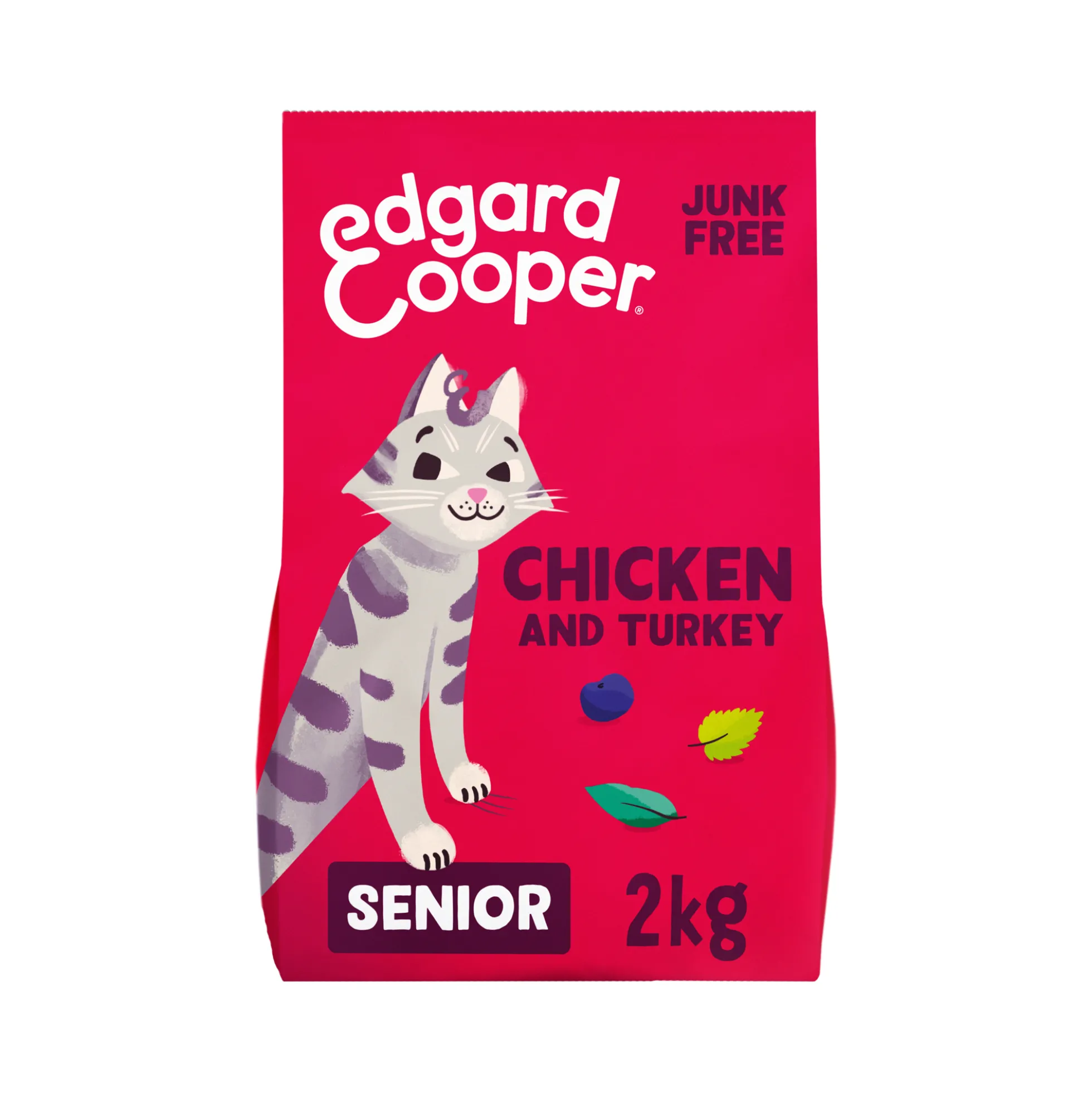 Edgard & Cooper Senior Cat - Pollo e Tacchino Ruspanti - Crocchette