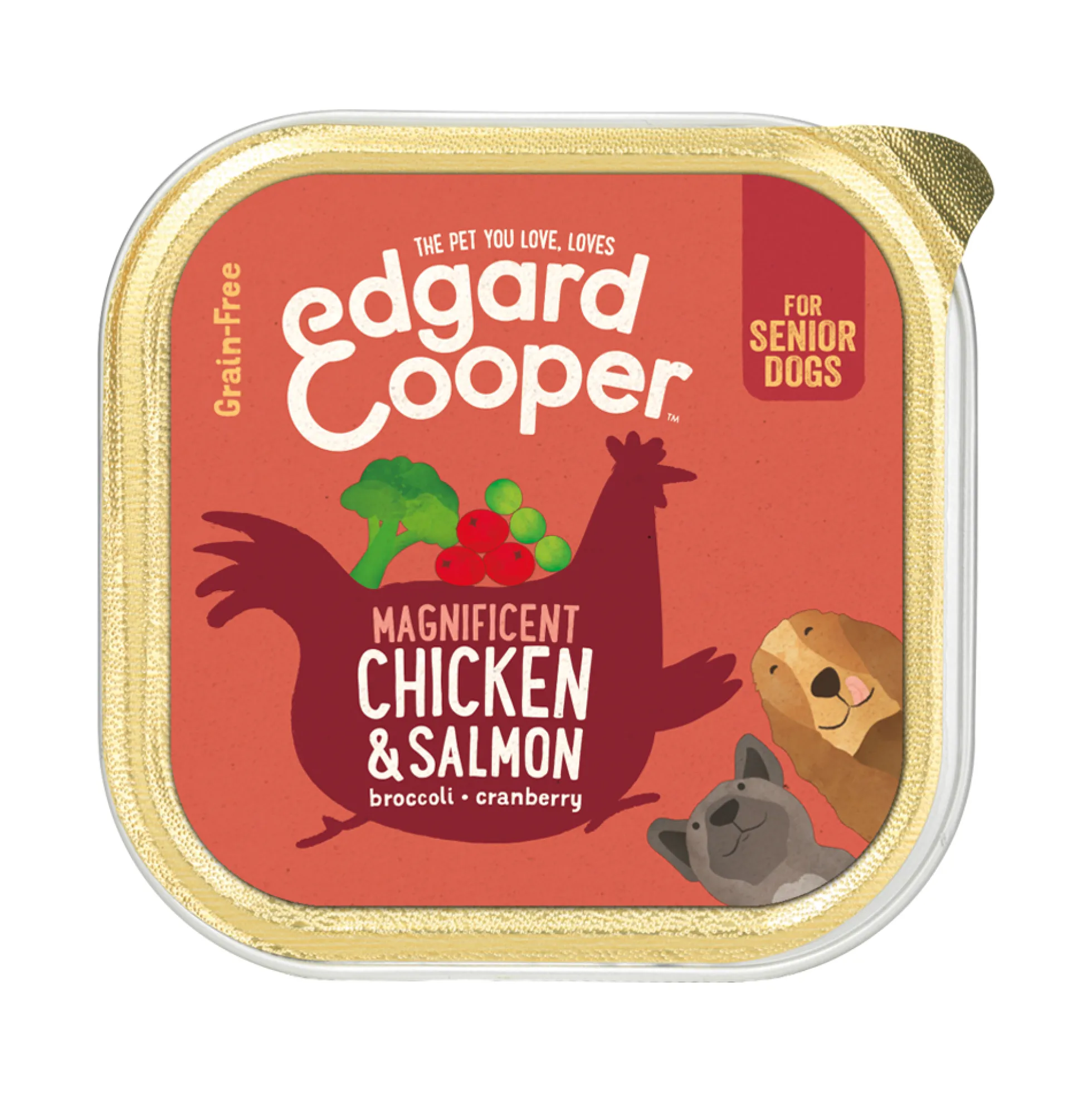 Edgard & Cooper Senior - Pollo e Salmone - Vaschetta
