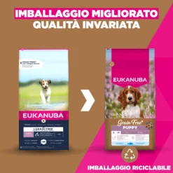 Eukanuba Dog Puppy Small/Medium Grainfree Cibo per Cani