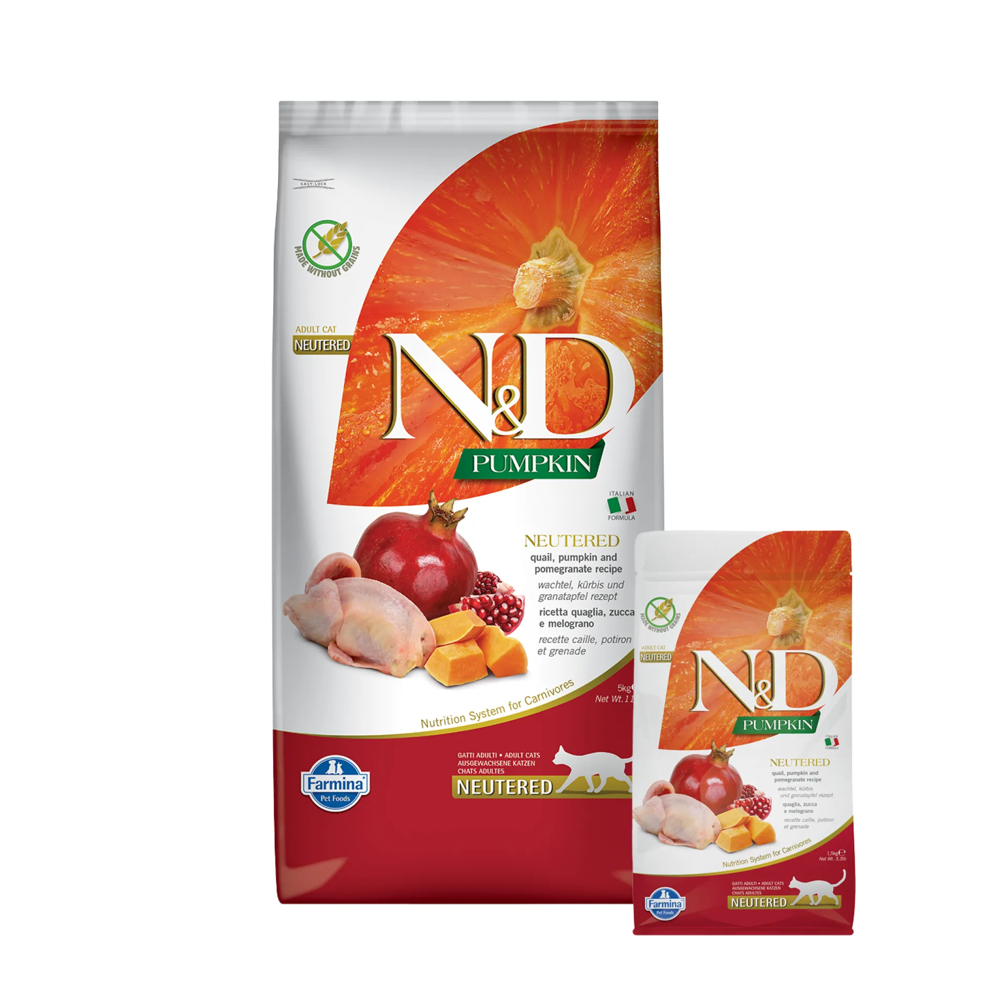 Farmina N&D Pumpkin Neutered Cibo per Gatti - Quaglia