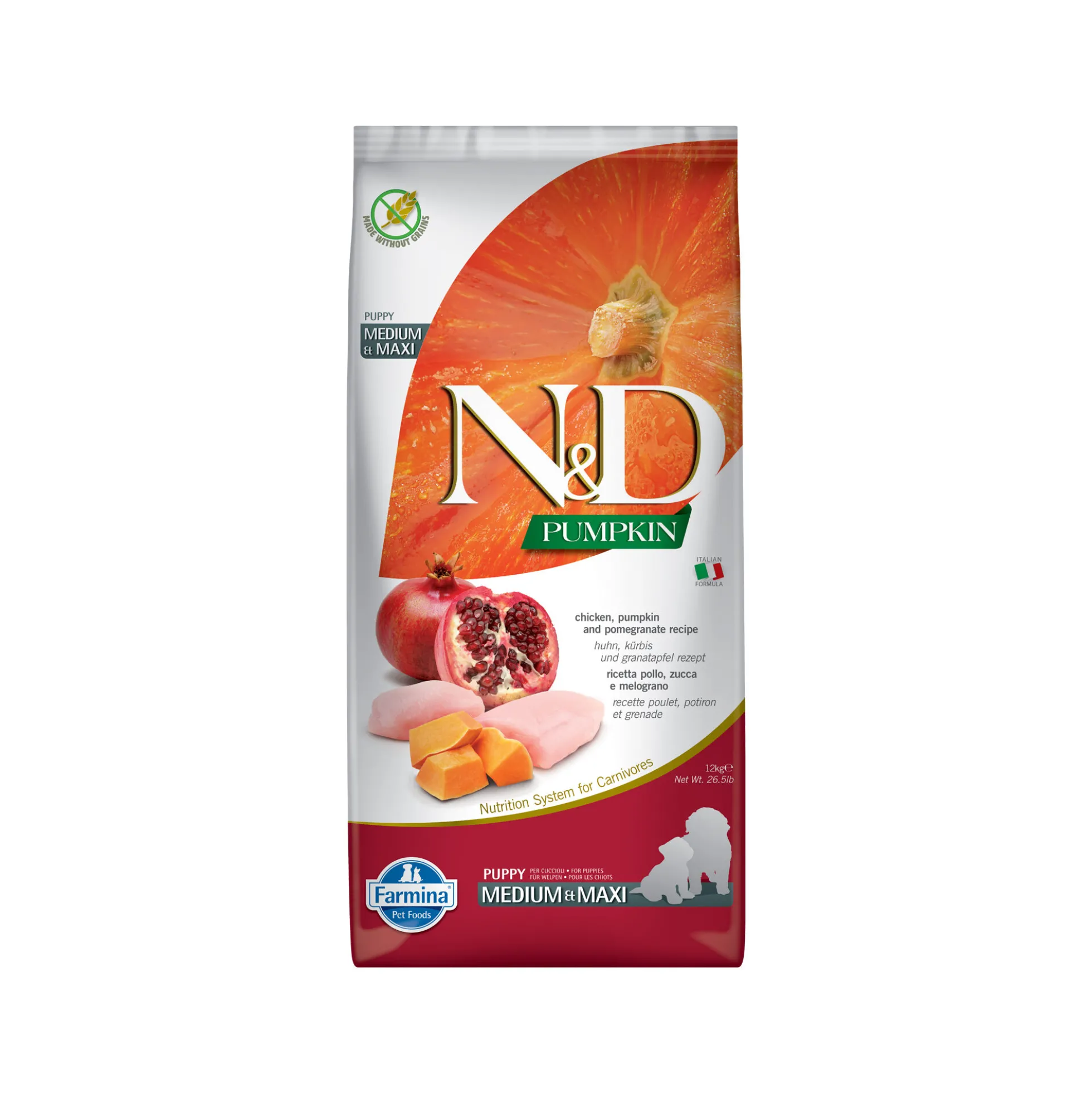 Farmina N&D Pumpkin Pollo e Melograno Puppy Medium & Maxi