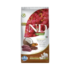 Farmina N&D Quinoa Skin & Coat Adult Medium & Maxi Alimento per cani - Cervo