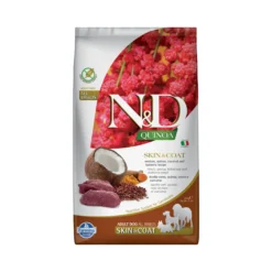Farmina N&D Quinoa Skin & Coat Adult Medium & Maxi Alimento per cani - Cervo