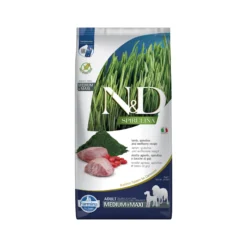 Farmina N&D Spirulina Adult Medium & Maxi Cibo per Cani - Agnello e bacche di goji