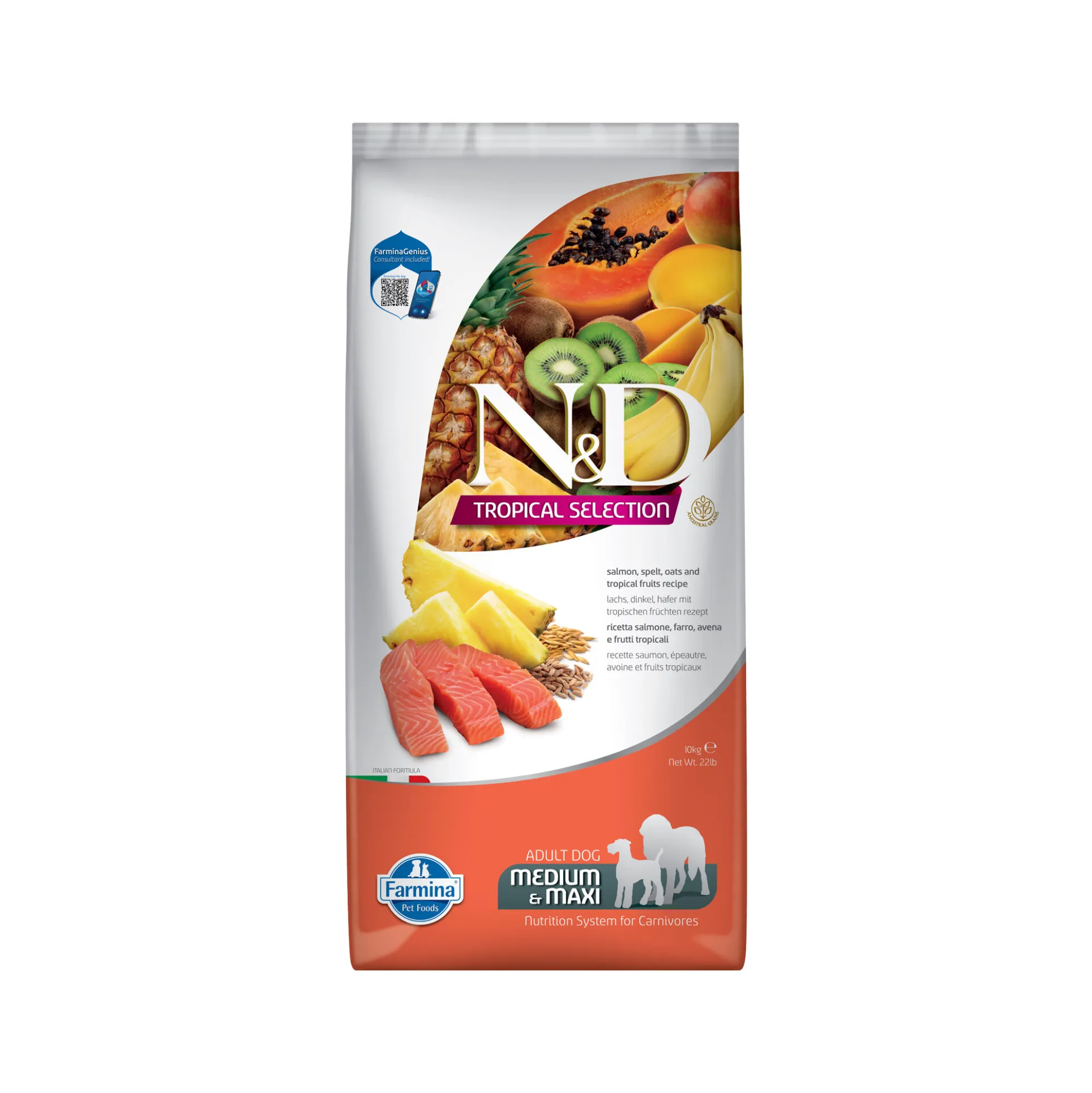Farmina N&D Tropical Adult Dog Medium & Maxi - Salmone