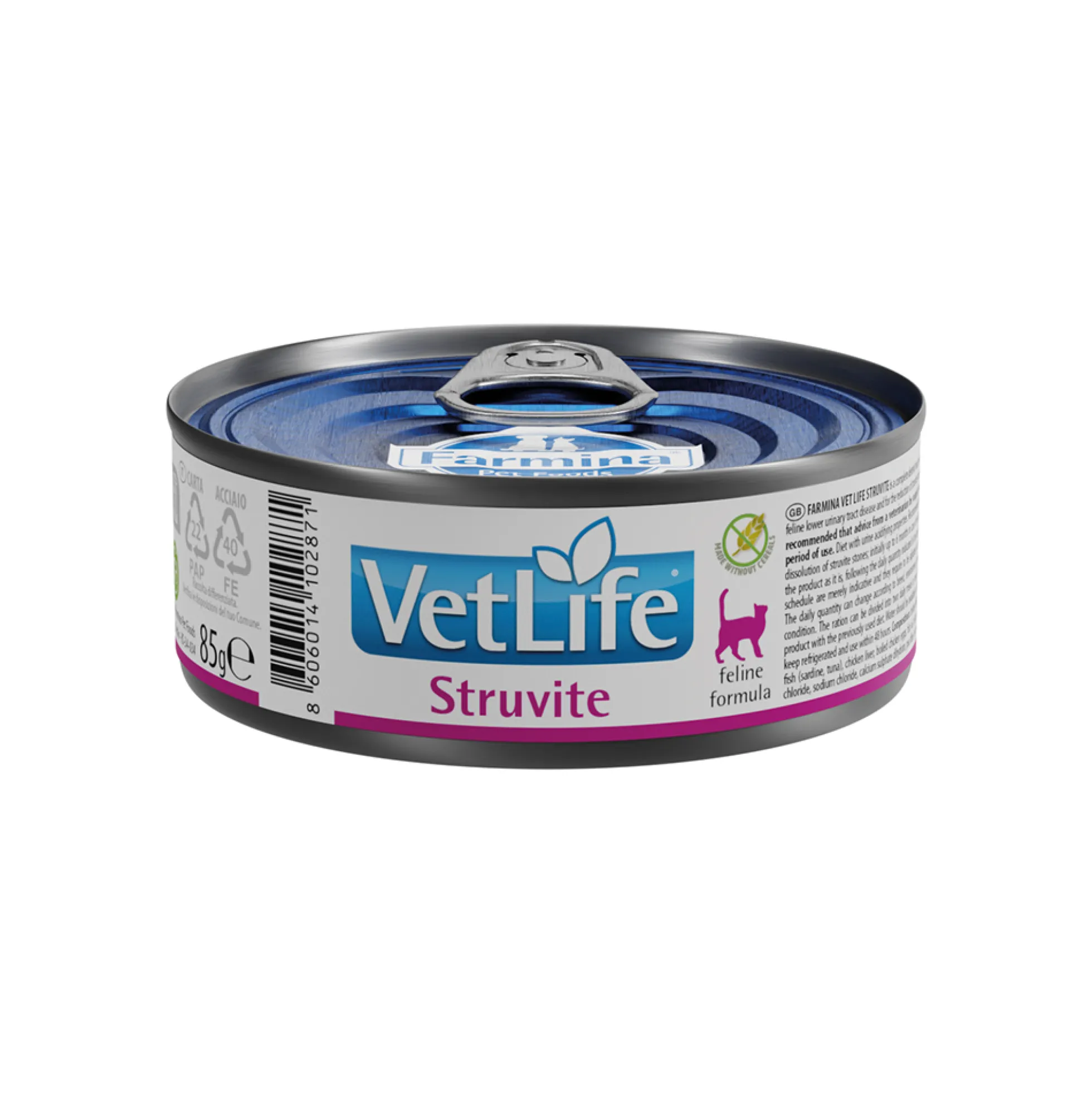Farmina VetLife Struvite - Cibo per Gatti - Lattina