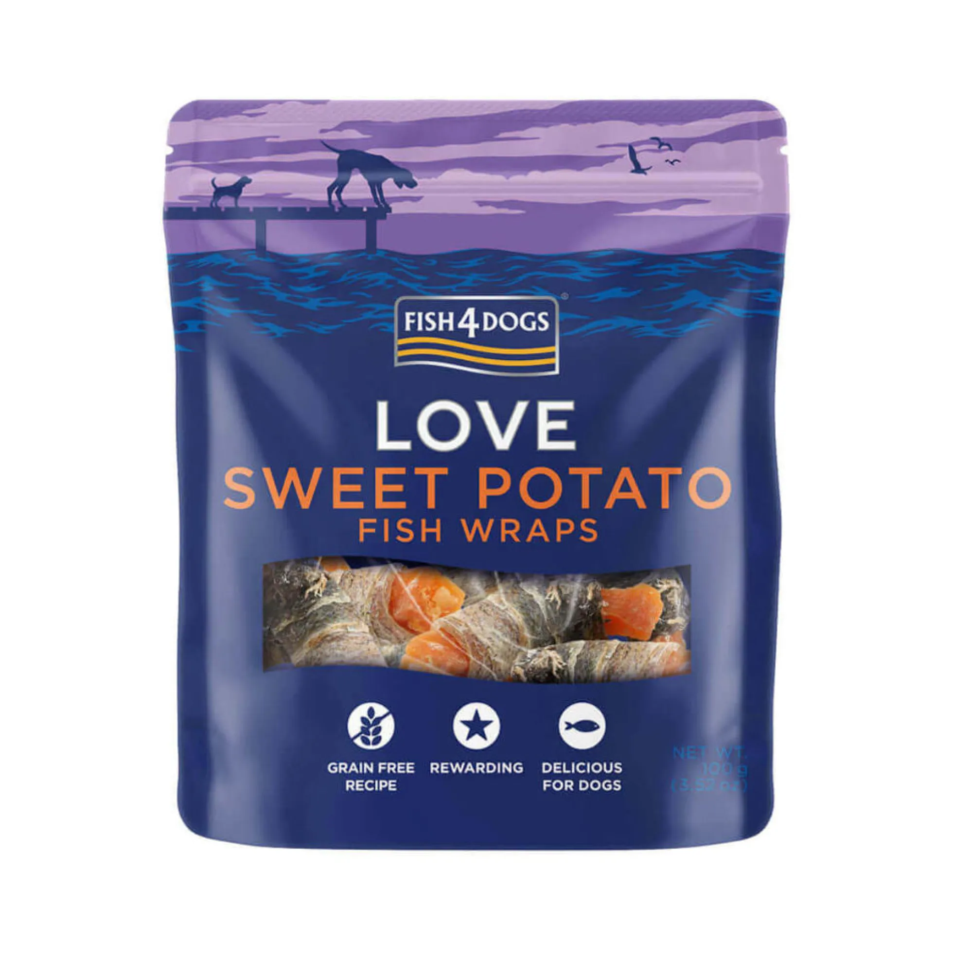 Fish4Dogs Sweet Potato Fish Wraps
