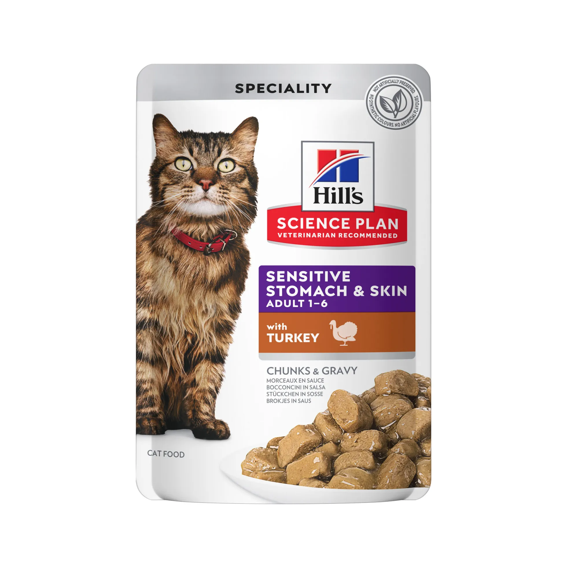 Hill's Science Plan Adult Sensitive Stomach & Skin - Tacchino - Bustina Pasto