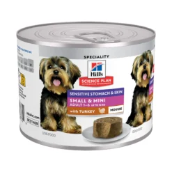 Hill's Science Plan Adult Sensitive Stomach & Skin Small & Mini Mousse - Tacchino