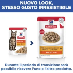 Hill's Science Plan - Feline Adult - Chicken/Poultry - Buste Cibo Umido