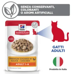 Hill's Science Plan - Feline Adult - Chicken/Poultry - Buste Cibo Umido