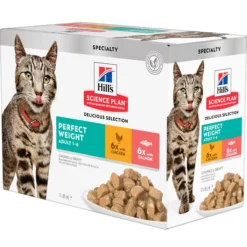 Hill's Science Plan - Feline Adult - Perfect Weight - Bustine Pasto
