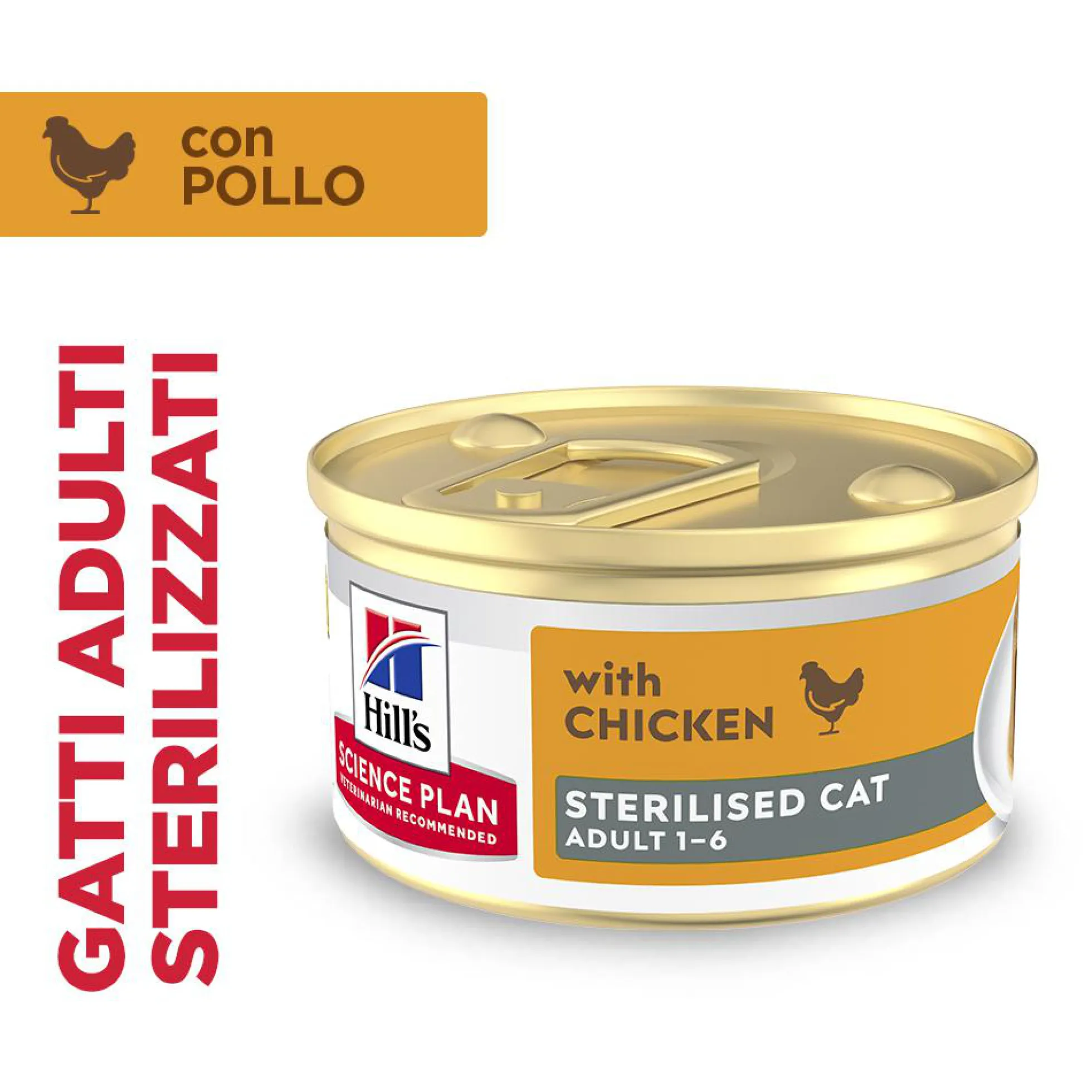 Hill's Science Plan Feline Sterilised Adult Premium Mousse - Pollo