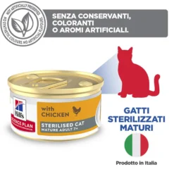 Hill's Science Plan Feline Sterilised Mature Adult Premium Mousse - Pollo