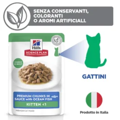 Hill's Science Plan - Kitten - Pesce di mare - Buste Cibo Umido