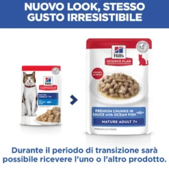 Hill's Science Plan Mature Adult - Pesce Marino - Bustina Pasto