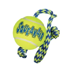 KONG AirDog Squeakair Ball With Rope