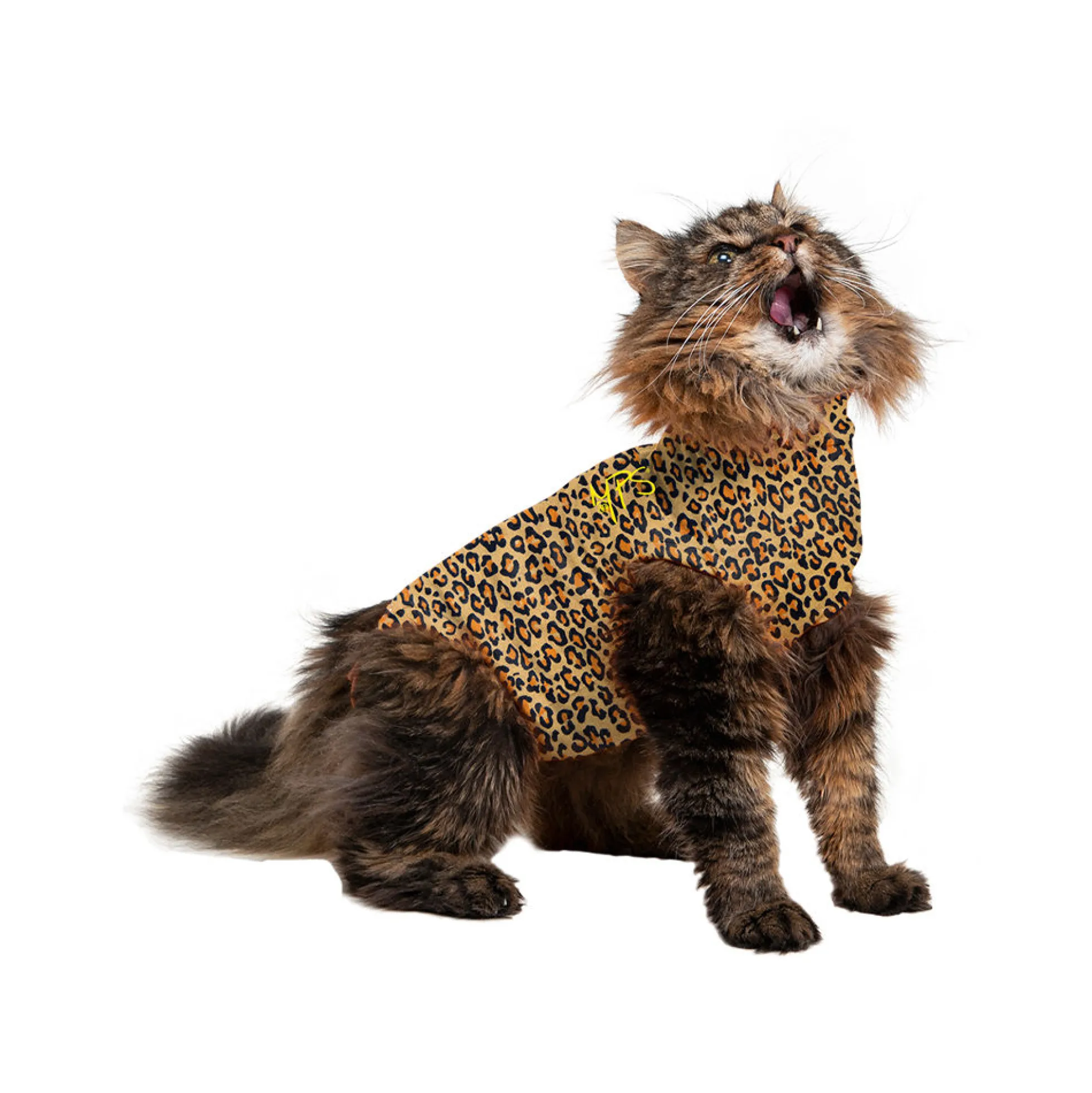 Medical Pet Shirt Gatto Stampa Leopardo