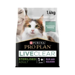 Purina Pro Plan LiveClear Sterilised Cat Food Adult 1+ Years - Tacchino