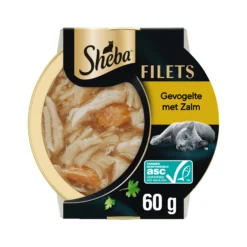 Sheba Filets con Pollame e Salmone in Salsa