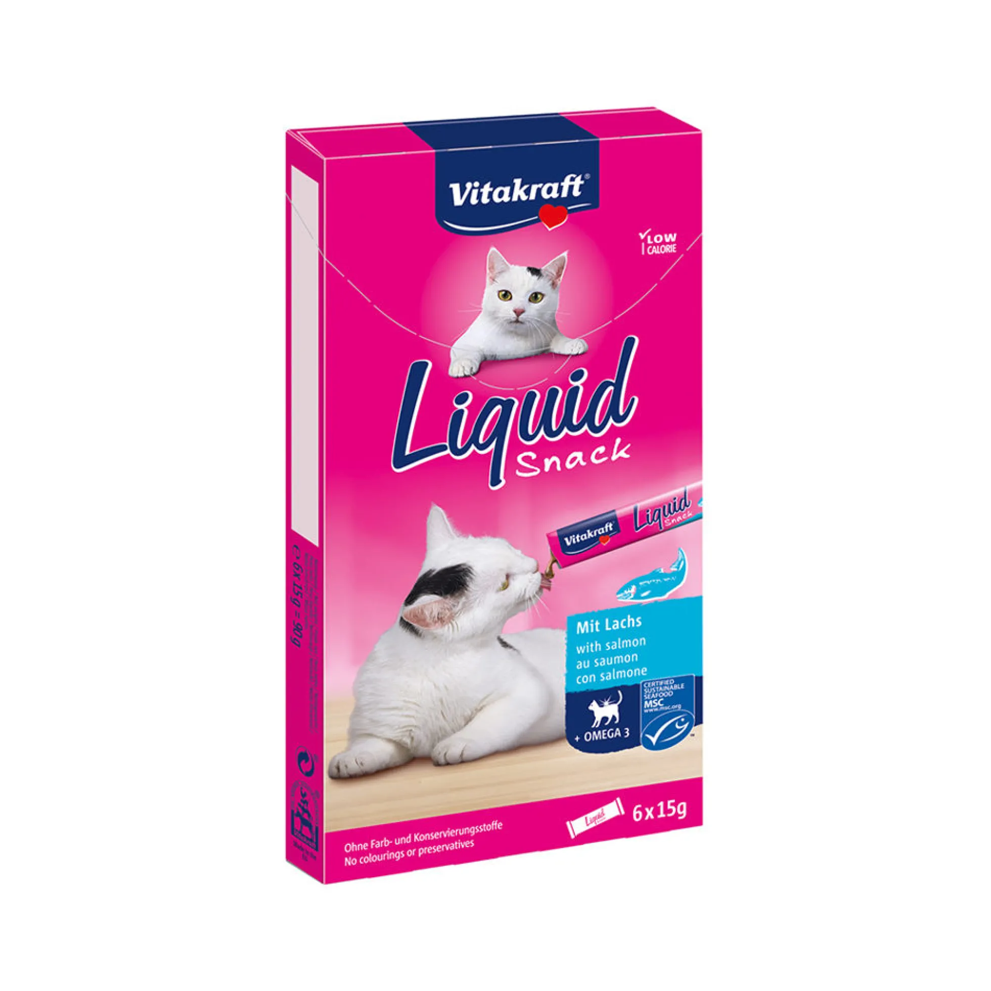 Vitakraft Cat Liquid Snack - Salmone