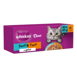 Whiskas 1+ Cibo Umido - Duo Surf & Turf in Gelatina