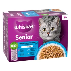 Whiskas 7+ Cibo umido - Selezione di pesce in gelatina
