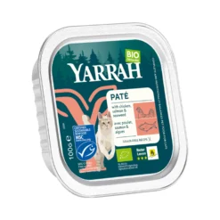 Yarrah - Paté Bio Gatto Vaschetta con Pollo e Salmone